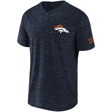 Men's NFL x Darius Rucker Collection by Fanatics Navy Denver Broncos Slub Henley T-Shirt