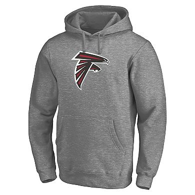 Men's Fanatics Branded Heathered Gray Atlanta Falcons Big & Tall Primary Logo Pullover Hoodie