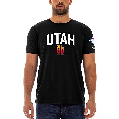 Men's New Era Black Utah Jazz 2021/22 City Edition Brushed Jersey T-Shirt