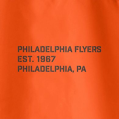 Men's Fanatics Branded Black/Orange Philadelphia Flyers Thrill Seeker Anorak Half-Zip Jacket