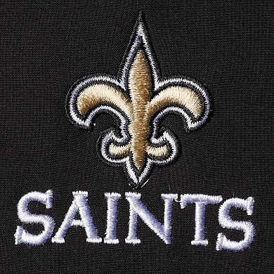 Men's Dunbrooke Black New Orleans Saints Big & Tall Archer Softshell Full-Zip Vest