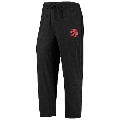 Men's Concepts Sport Black/Red Toronto Raptors Long Sleeve T-Shirt & Pants Sleep Set