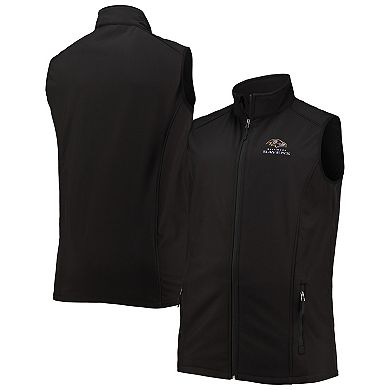 Men's Dunbrooke Heathered Charcoal Baltimore Ravens Big & Tall Archer Softshell Full-Zip Vest