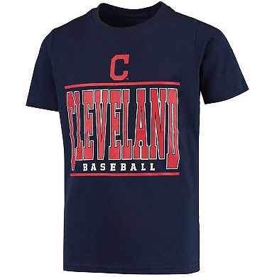 Youth Navy Cleveland Indians In The Pros T-Shirt