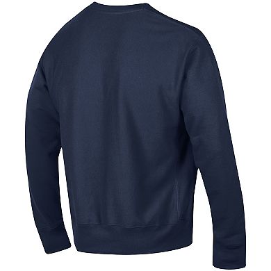 Men's Champion Navy North Carolina Tar Heels Vault Logo Reverse Weave Pullover Sweatshirt