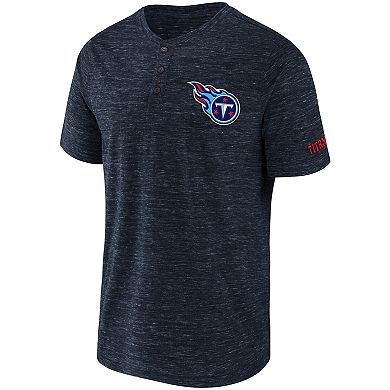 Men's NFL x Darius Rucker Collection by Fanatics Navy Tennessee Titans Slub Henley T-Shirt