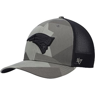 Men's '47 Olive New England Patriots Countershade MVP DP Trucker Snapback Hat