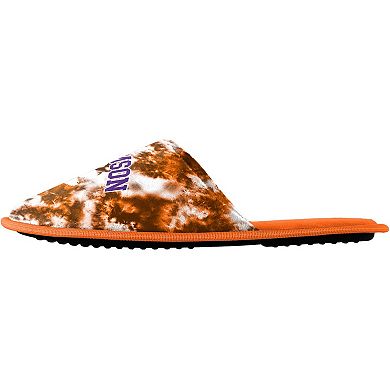 Women's FOCO Clemson Tigers Iconic Logo Scuff Slippers