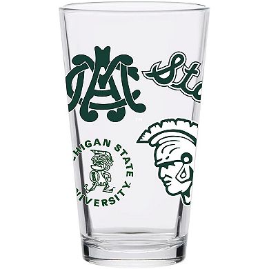 Michigan State Spartans 16oz. Medley Vintage Pint Glass