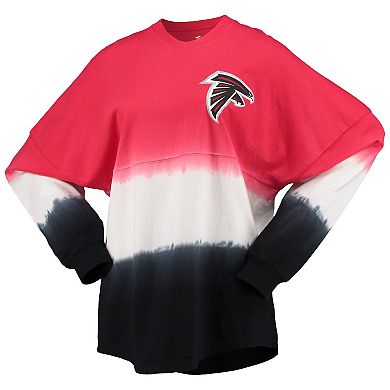 Women's Fanatics Branded Red/Black Atlanta Falcons Ombre Long Sleeve T-Shirt