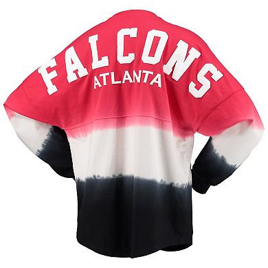 Women's Fanatics Branded Red/Black Atlanta Falcons Ombre Long Sleeve T-Shirt