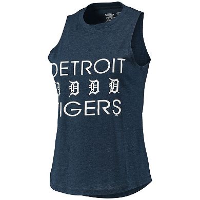 Women's Concepts Sport Orange/Navy Detroit Tigers Meter Muscle Tank Top & Pants Sleep Set