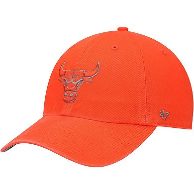 Men's '47 Orange Chicago Bulls Ballpark Clean Up Adjustable Hat