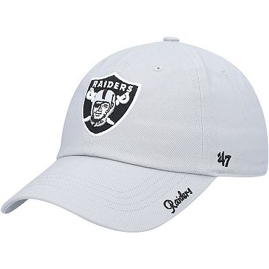 Women's '47 Silver Las Vegas Raiders Miata Clean Up Secondary Adjustable Hat