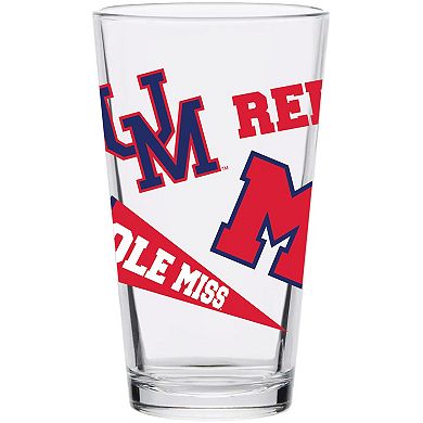 Ole Miss Rebels 16oz. Medley Vintage Pint Glass