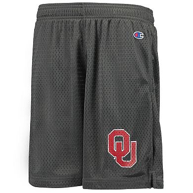 Youth Champion Charcoal Oklahoma Sooners Classic Mesh Shorts