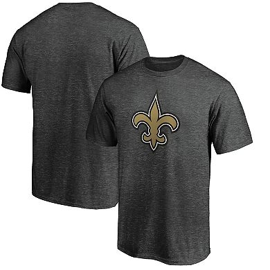 Men's Fanatics Branded Heathered Charcoal New Orleans Saints Primary Logo Team T-Shirt