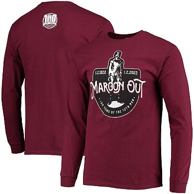 Men's Texas A&M Aggies 2022 Maroon Out 100 Years of the 12th Man Long Sleeve T-Shirt