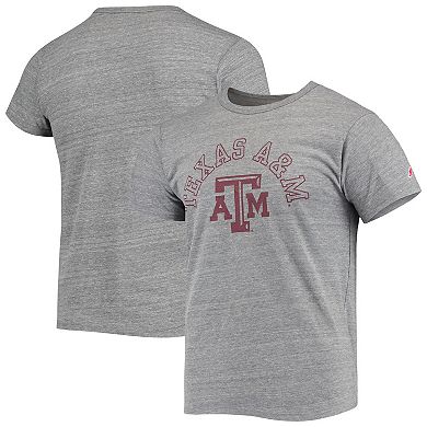 Men's League Collegiate Wear Heathered Gray Texas A&M Aggies Tide Seal Nuevo Victory Falls Tri-Blend T-Shirt