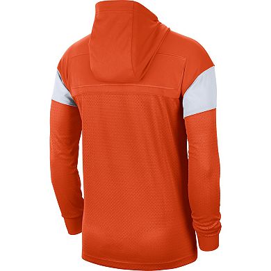 Men's Nike Orange Clemson Tigers Sideline Jersey Pullover Hoodie