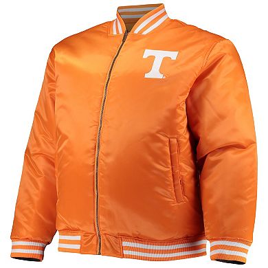 Men's Tennessee Orange/Black Tennessee Volunteers Big & Tall Reversible Satin Full-Zip Jacket