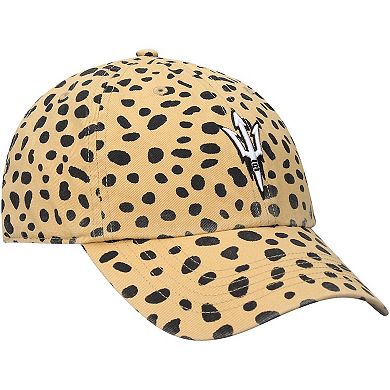 Women's '47 Tan Arizona State Sun Devils Cheetah Clean Up Adjustable Hat