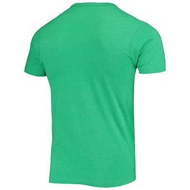 Men's League Collegiate Wear Heathered Green Oregon Ducks Hail Mary Football Victory Falls Tri-Blend T-Shirt