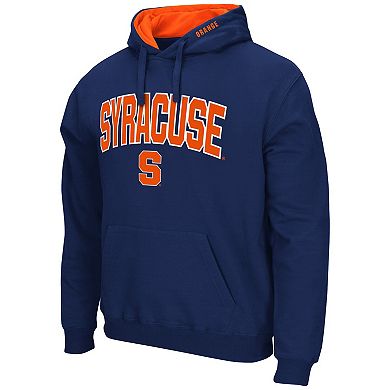 Men's Colosseum Navy Syracuse Orange Arch & Logo 3.0 Pullover Hoodie