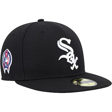 Men's New Era Black Chicago White Sox 9/11 Memorial Side Patch 59FIFTY Fitted Hat