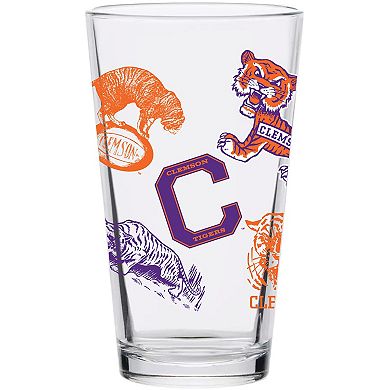 Clemson Tigers 16oz. Medley Vintage Pint Glass