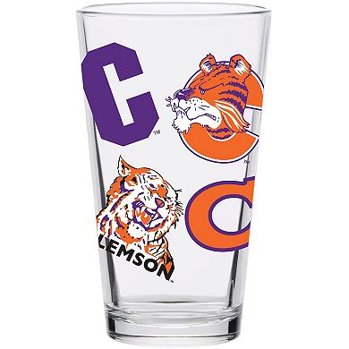 Clemson Tigers 16oz. Medley Vintage Pint Glass