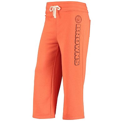 Women's Junk Food Orange Cleveland Browns Cropped Pants