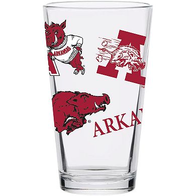 Arkansas Razorbacks 16oz. Medley Vintage Pint Glass