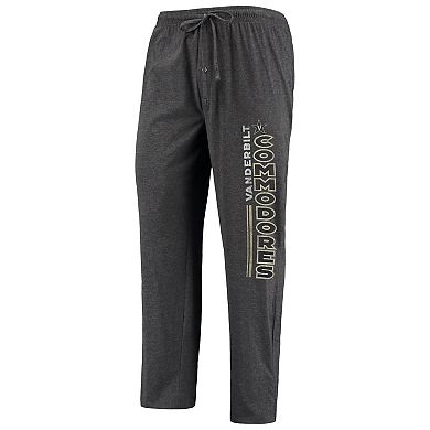 Men's Concepts Sport Heathered Charcoal/Black Vanderbilt Commodores Meter T-Shirt & Pants Sleep Set
