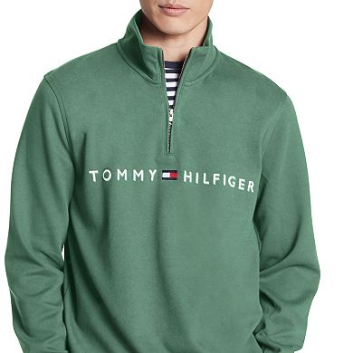 Men's Tommy Hilfiger Double-Knit Logo Quarter-Zip Top