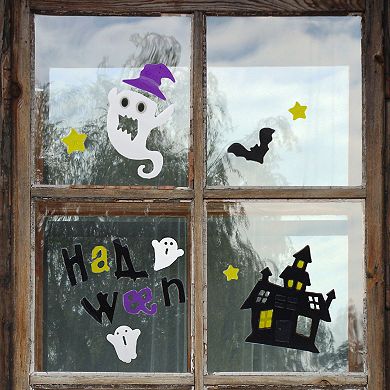 Northlight Haunted House Halloween Gel Window Clings