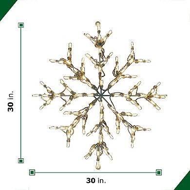 Fraser Farm Hill 30-in. Snowflake Indoor / Outdoor Decor