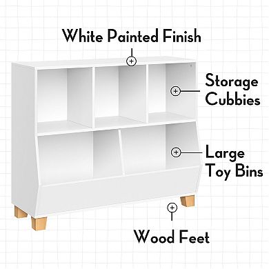 RiverRidge Home Kids 5-Cubby Toy Organizer Floor Decor