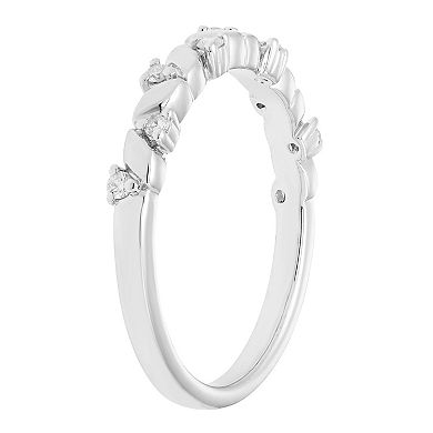 Boston Bay Diamonds Sterling Silver 1/5 Carat T.W. Diamond Ring