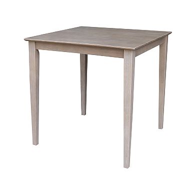 International Concepts Gray Taupe Dining Table & Emily Counter Stool 3-piece Set