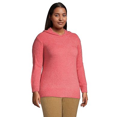 Plus Size Lands' End Slounge Hooded Pullover Sweater
