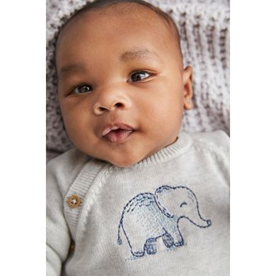 Baby Carter's 2-Piece Elephant Sweater & Footed Pant Set