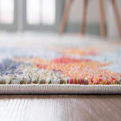 Unique Loom Coral Chromatic Rug