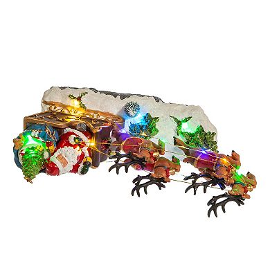 LED Musical Santa Sleigh Table Decor