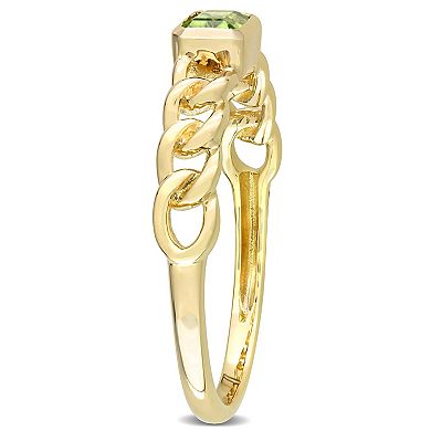 Stella Grace 10k Gold Peridot Link Ring