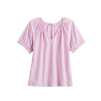 Women's Sonoma Goods For Life® Shirred V-neck Top