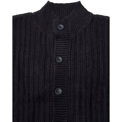 Men's Xray Stand-Collar Cardigan Sweater