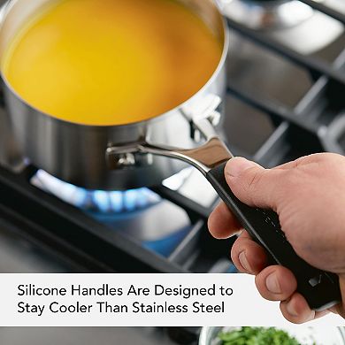KitchenAid® 1-qt. Stainless Steel Saucepan with Pour Spouts