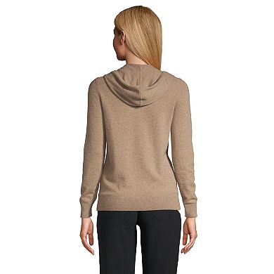 Women's Lands' End Cashmere Hoodie Sweater