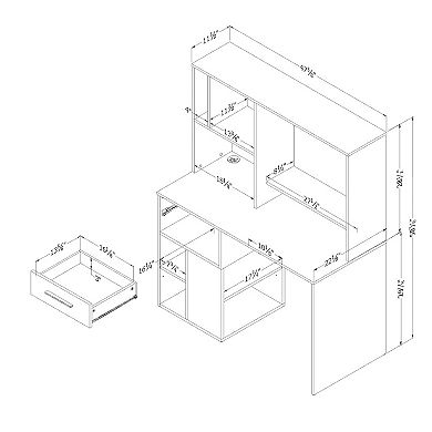 South Shore Annexe Home Office Computer Desk